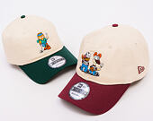 Kappe New Era - Garfield & Odie 9TWENTY - Cream / Burgundy