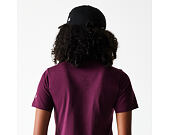 Damen T-Shirt New Era - Crest Tee Regular - Burgundy