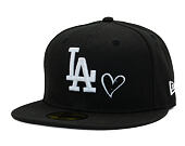 Kappe New Era - MLB Team Heart 59FIFTY - LA Dodgers - Black / White