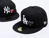 Kappe New Era - MLB Team Heart 59FIFTY - LA Dodgers - Black / White