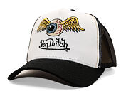Kappi Von Dutch - Trucker - Eye Out Logo - Weiß/Schwarz