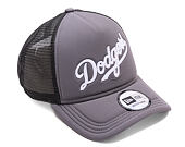 Kappe New Era - MLB Foam Script 9FORTY Trucker - LA Dodgers - Graphite