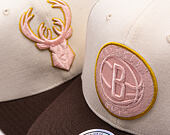 Kappe Mitchell & Ness - Blush Sand Classic Red - Brooklyn Nets - Sand/Brown