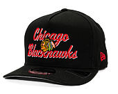Basecap New Era - NHL Chainstitch 9FIFTY A-Frame - Chicago Blackhawks - Black