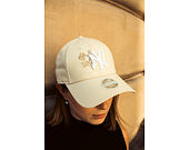 Damen Kappe New Era - MLB Roses 9FORTY - NY Yankees - Cream