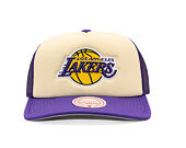 Kappe Mitchell & Ness - NBA Vintage Block Trucker - LA Lakers - Cream