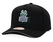 Kappe Mitchell & Ness - NBA Tilted Pro Snapback Hwc - Milwaukee Bucks - Black