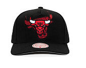 Kappe Mitchell & Ness - NBA Tilted Pro Snapback - Chicago Bulls - Black