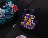 Kappe Mitchell & Ness - NBA Tilted Pro Snapback - Los Angeles Lakers - Black