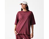 T-Shirt New Era - Branded Washed Oversized Tee - Burgundy