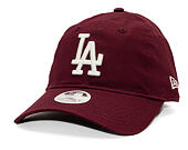 Damen Kappe New Era - MLB Essential 9TWENTY - LA Dodgers - Burgundy / Cream