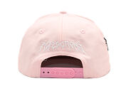 Kappe Reflection Luxury Shine Loud Snapback - Baby Pink / Weiß