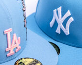 Kappe New Era - MLB Palm & Taco 59FIFTY - LA Dodgers - Sky Blue / Pink UV