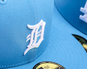 Kappe New Era - MLB Seasonal 59FIFTY - Detroit Tigers - Sky Blue / Pink UV