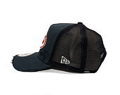 Kappe New Era - Branded Oval Canvas Distress 9FORTY Trucker - Navy