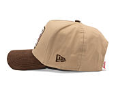 Kappe New Era - Branded Suede Patch 9FORTY A-Frame - Camel