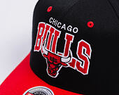 Kappe Mitchell & Ness - NBA Team Arch Snapback - Chicago Bulls - Black / Red