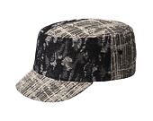 Kappe Kangol - TRENDS PACK - Denim Mashup Army Cap - Black Topstitch