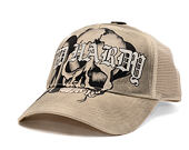 Kappe Ed Hardy - Gothic Skull Tab 5 Panel Trucker Cap - Dove
