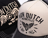 Kappe Von Dutch - Trucker - Calif. Motorcycles 1929 Grey/Distressed Black Denim