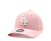 Kinder Kappe New Era - MLB Linen 9FORTY M-CROWN - LA Dodgers - Pink Rouge / White