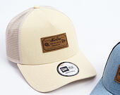 Kappe New Era - Branded Denim Leather Patch 9FORTY A-Frame Trucker - Camel