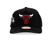 Kappe Mitchell & Ness  - NBA Born To Win - Pro Pinch Snapback - Chicago Bulls - Black