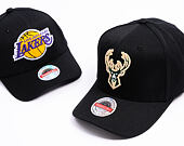 Kappe Mitchell & Ness  - NBA Classic Red Snapback Custom Patch - Milwaukee Bucks - Black
