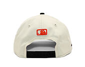 Kappe New Era - MLB Side Script 9FORTY M-CROWN - NY Mets - Cream / Black