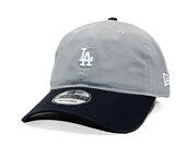 Kappe New Era - MLB Mini Logo Washed Contrast 9TWENTY - LA Dodgers - Grey / Navy