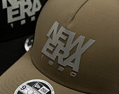 Kappe New Era - Branded Reflective 9FORTY M-CROWN A-Frame Trucker - New Olive