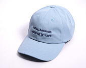 Kappe 8by8 - Dadcap - "coffee, because adulting is hard" - Light Blue/Purple