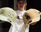 Kappe New Era - MLB Essential 9FORTY A-Frame - LA Dodgers - Camel / Black