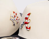 Kappe New Era - MLB "American Flag" 9FIFTY - Atlanta Braves - Chrome White