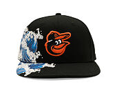 Kappe New Era - MLB "Tidal Wave" 59FIFTY - Baltimore Orioles - Black