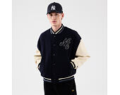 Jacke New Era - Branded Oversized Varsity Jacket - Navy