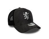 Kappe New Era - Faux Suede 9FORTY A-Frame Trucker - ASTON VILLA FC - Graphite