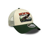 Kappe New Era - Branded Graphic 9FORTY M-CROWN A-Frame Trucker - Cream / Cilantro Green