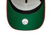 Kappe New Era - MLB Wordmark Suede 9FORTY A-Frame - NY Yankees - Cream / Warm Flame