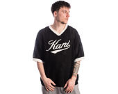 T-Shirt Karl Kani - Cursive Varsity Crochet Boxy T-Shirt Black