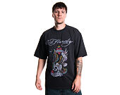 T-Shirt Ed Hardy - Mens New York City Diamante Tshirt - Black