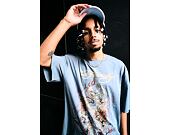 T-Shirt Ed Hardy - Mens Dragon City Diamante Graphic Relaxed T-Shirt - Blue