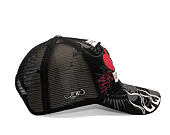 Kappe Ed Hardy - Unisex Live Fast Love Hard 5 Panel Trucker Cap - Black
