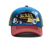 Kappe Von Dutch - Trucker - Patch & Print - Red / Navy
