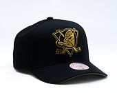 Kappe Mitchell & Ness - NHL Black And Gold Pro Snapback Vntg - Anaheim Ducks - Black