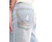Hose Karl Kani - OG Distressed Straight Leg Jeans - Blue