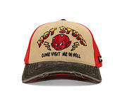 Kappe Capslab - Hot Stuff Trucker - Come Visit Me In Hell Distressed - Sand / Red