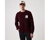 Pullover New Era - MLB Waffle Knit Crew - NY Yankees - Maroon