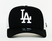 Kappe New Era - MLB Clean 9FORTY Trucker - LA Dodgers - Black / White