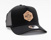 Kappe New Era - Heritage Patch 9FORTY Trucker - Black